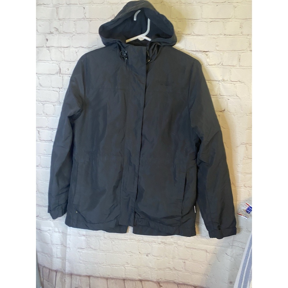 Womens Full Zip Jacket, Black, Small, Hooded, Excellent Condition